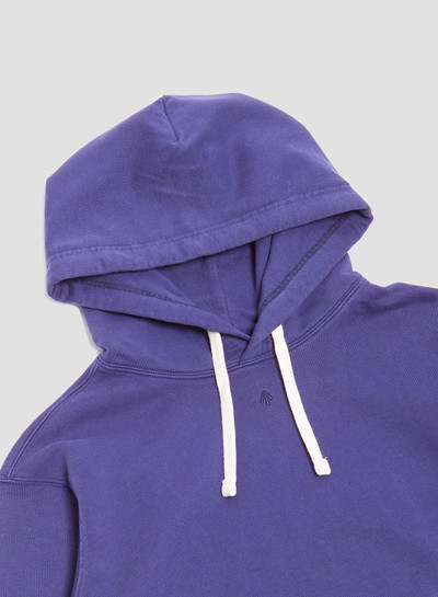 Nigel Cabourn Embroidered Arrow Hoodie in Royal Blue outlook