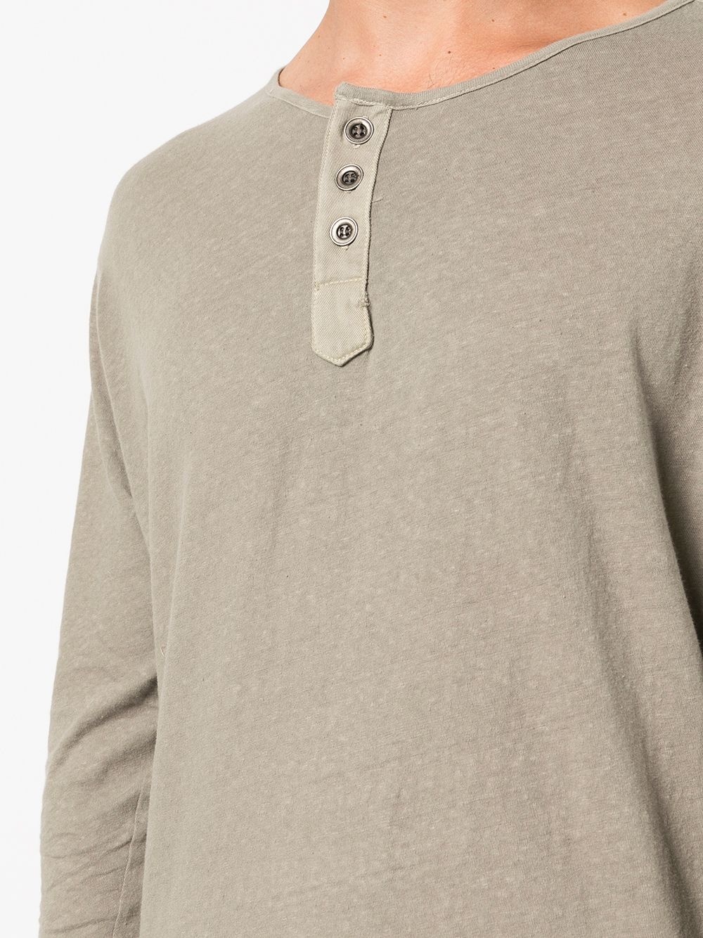 long-sleeve Henley T-shirt - 5