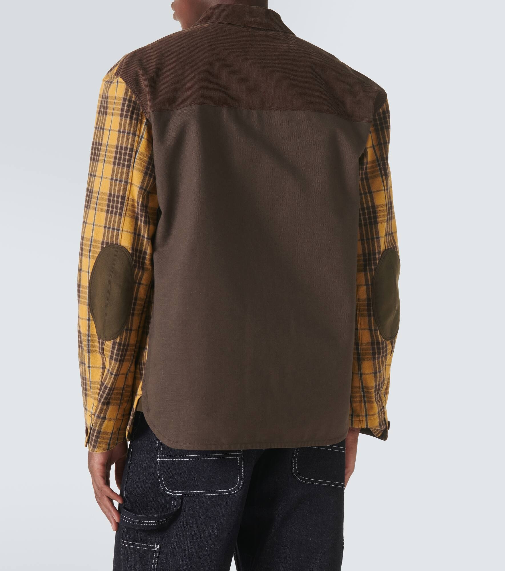 Checked cotton flannel jacket - 4