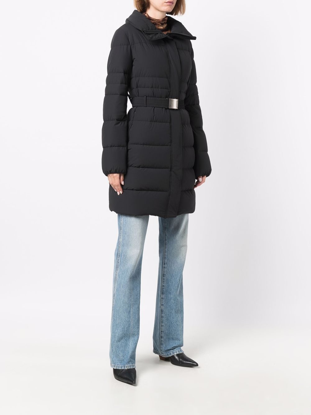 mid-length down-padded coat - 3