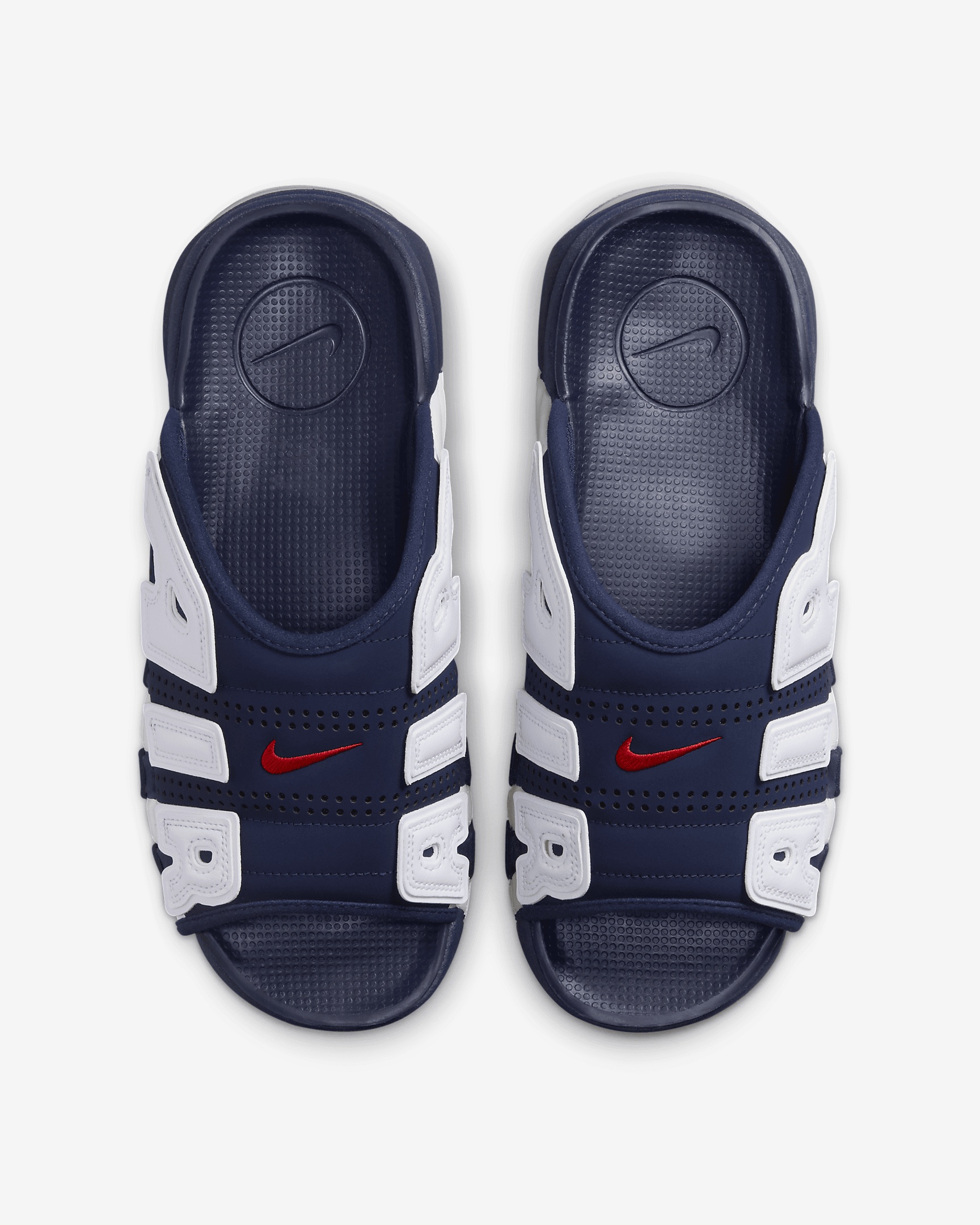 靴 Nike Air More Uptempo Slide blue 27cm Amazon.com | Nike Air More Uptempo Men's Slide University