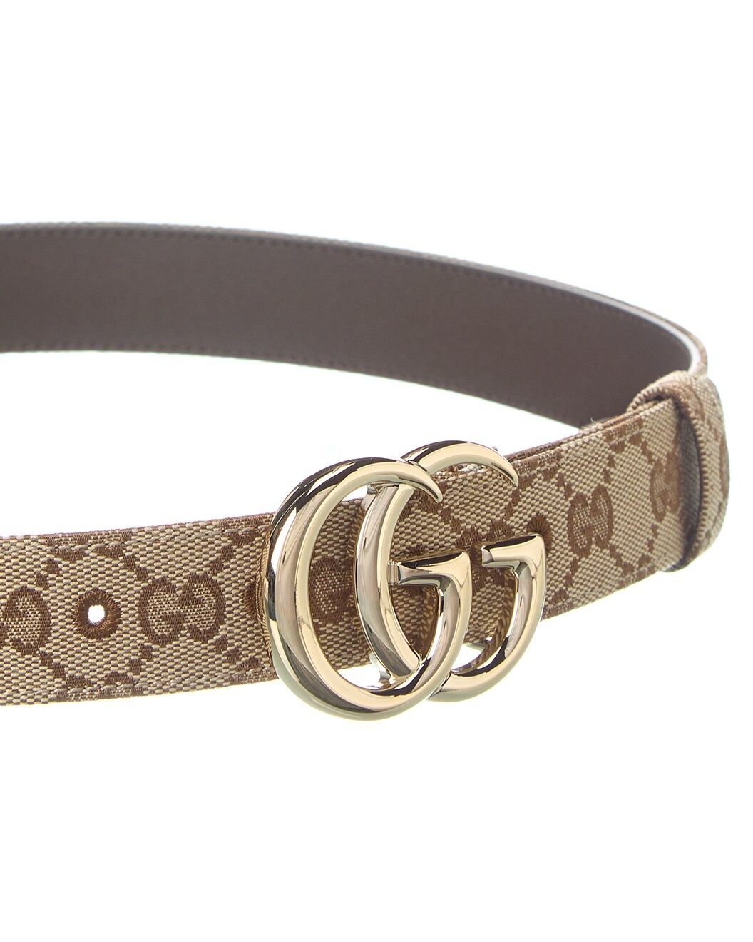 Gucci Marmont GG Canvas & Leather Belt - 2