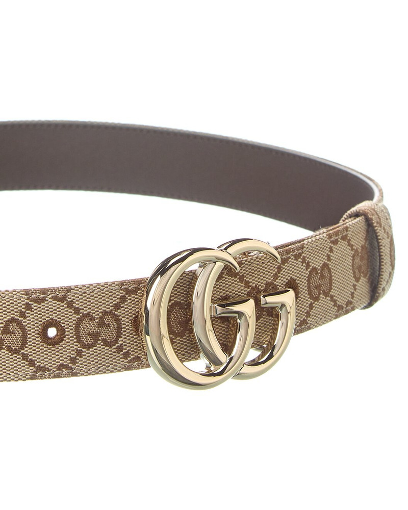 GUCCI Gucci Marmont GG Canvas & Leather Belt outlook