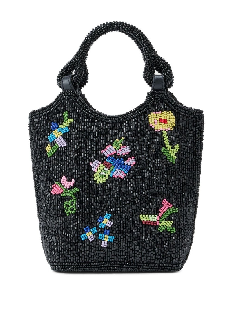 STAUD Zoe beaded tote bag outlook