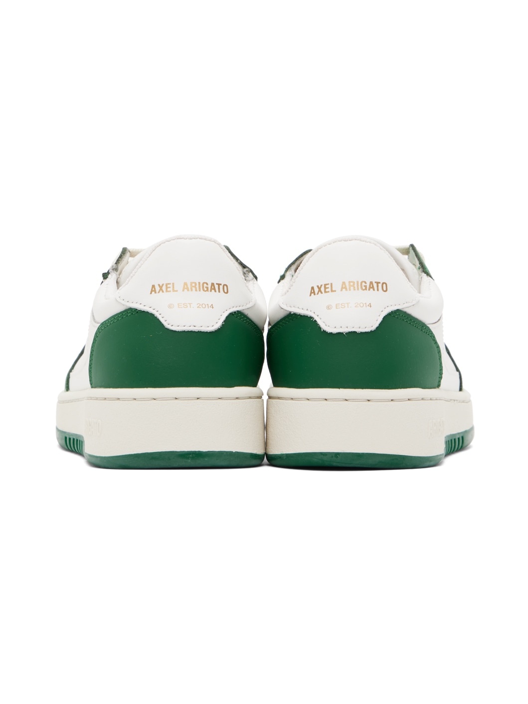 White & Green Dice Lo Sneakers - 2