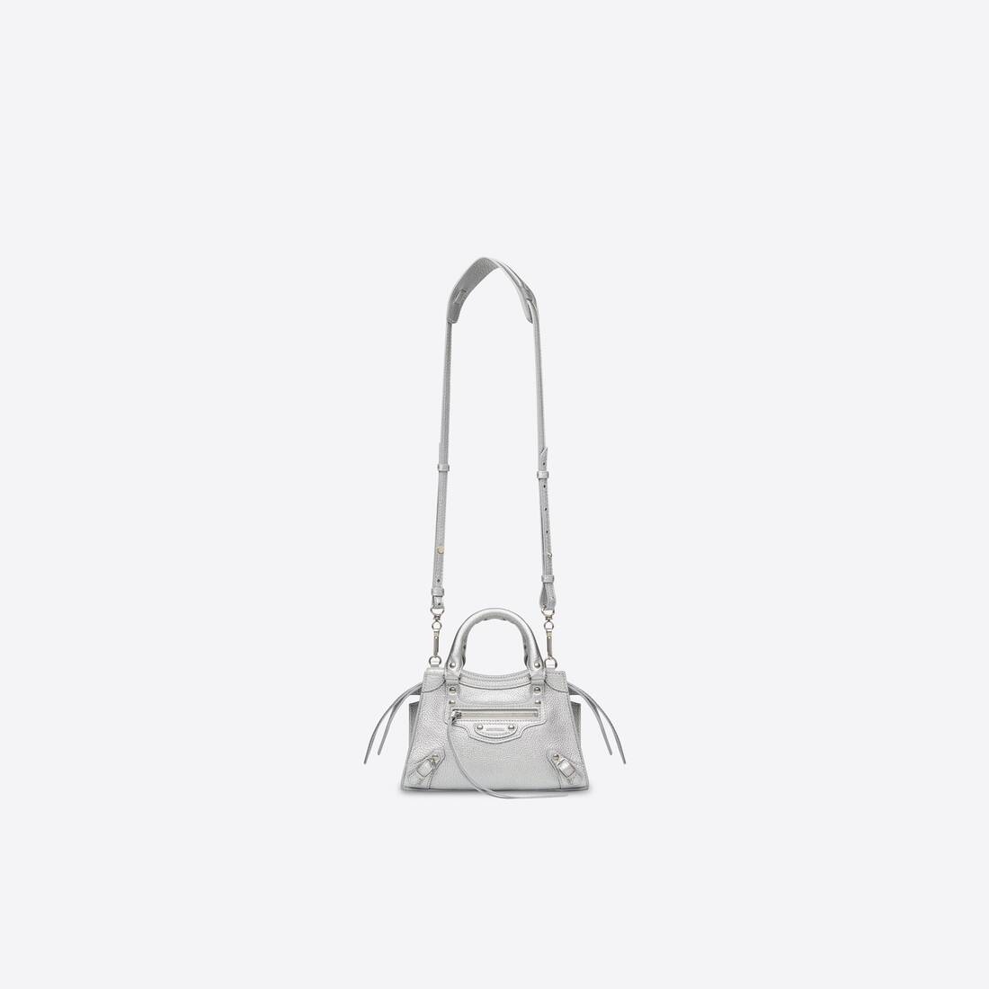 Women's Neo Classic Mini Handbag Metallized in Silver - 3