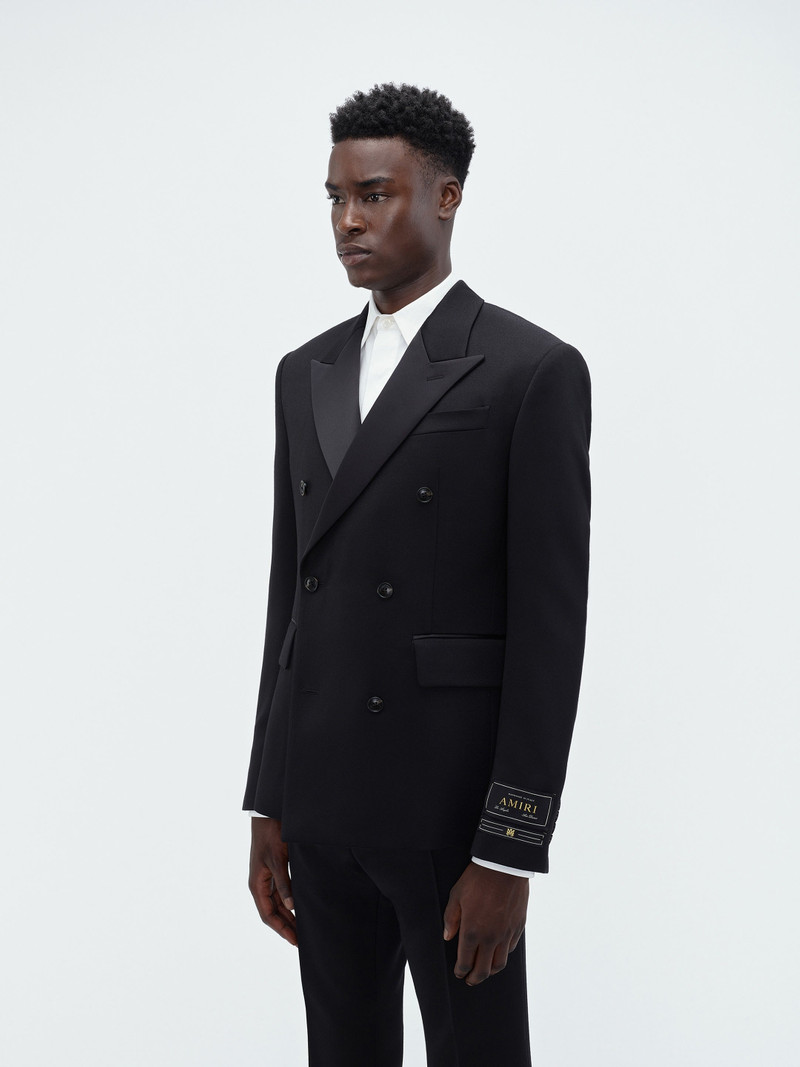 DOUBLE BREAST TUXEDO JACKET-BLACK 8