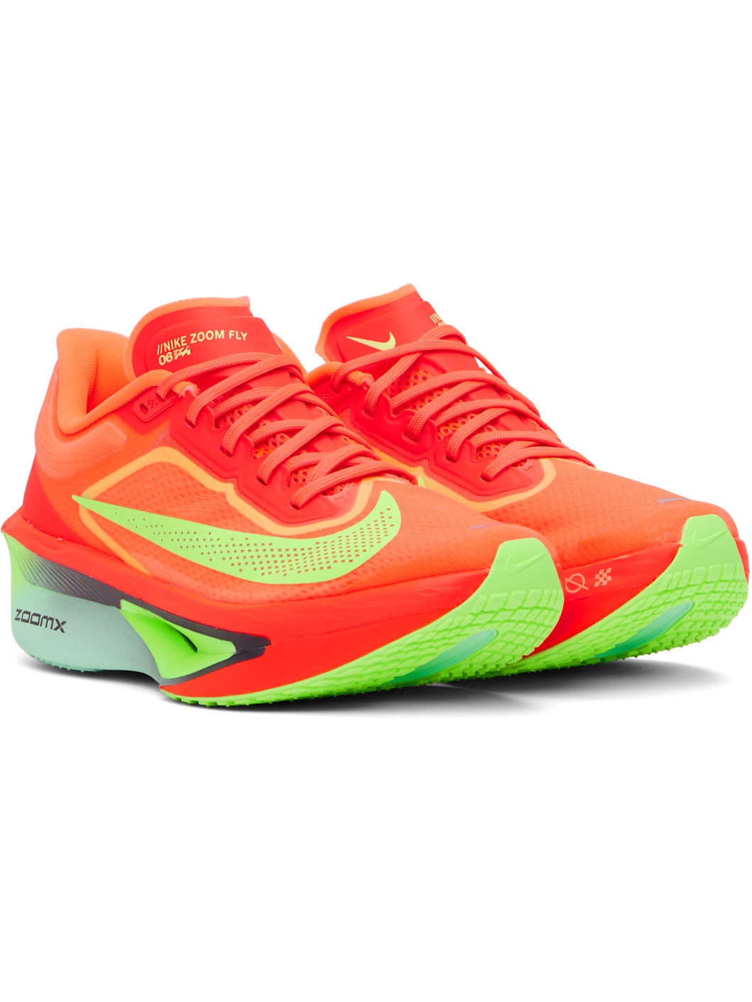 Orange Zoom Fly 6 Sneakers - 4