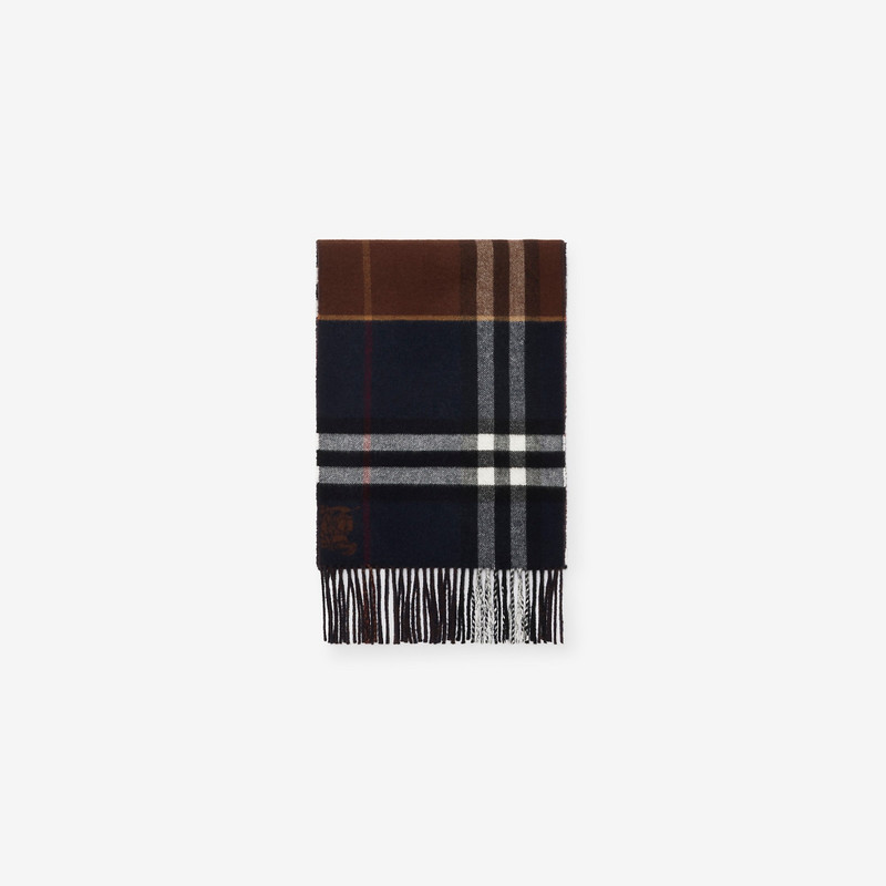 Contrast Check Cashmere Scarf 4