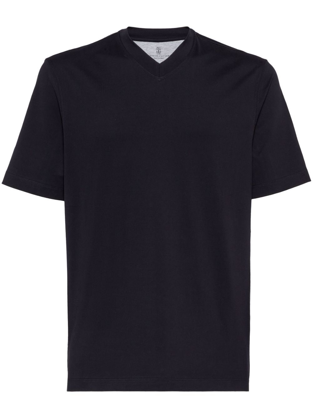 V-neck cotton T-shirt - 1