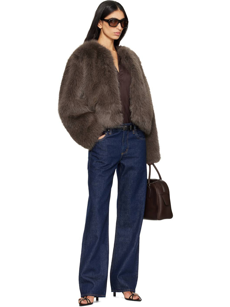 Citizens of Humanity Brown Esme Faux-Fur Jacket outlook