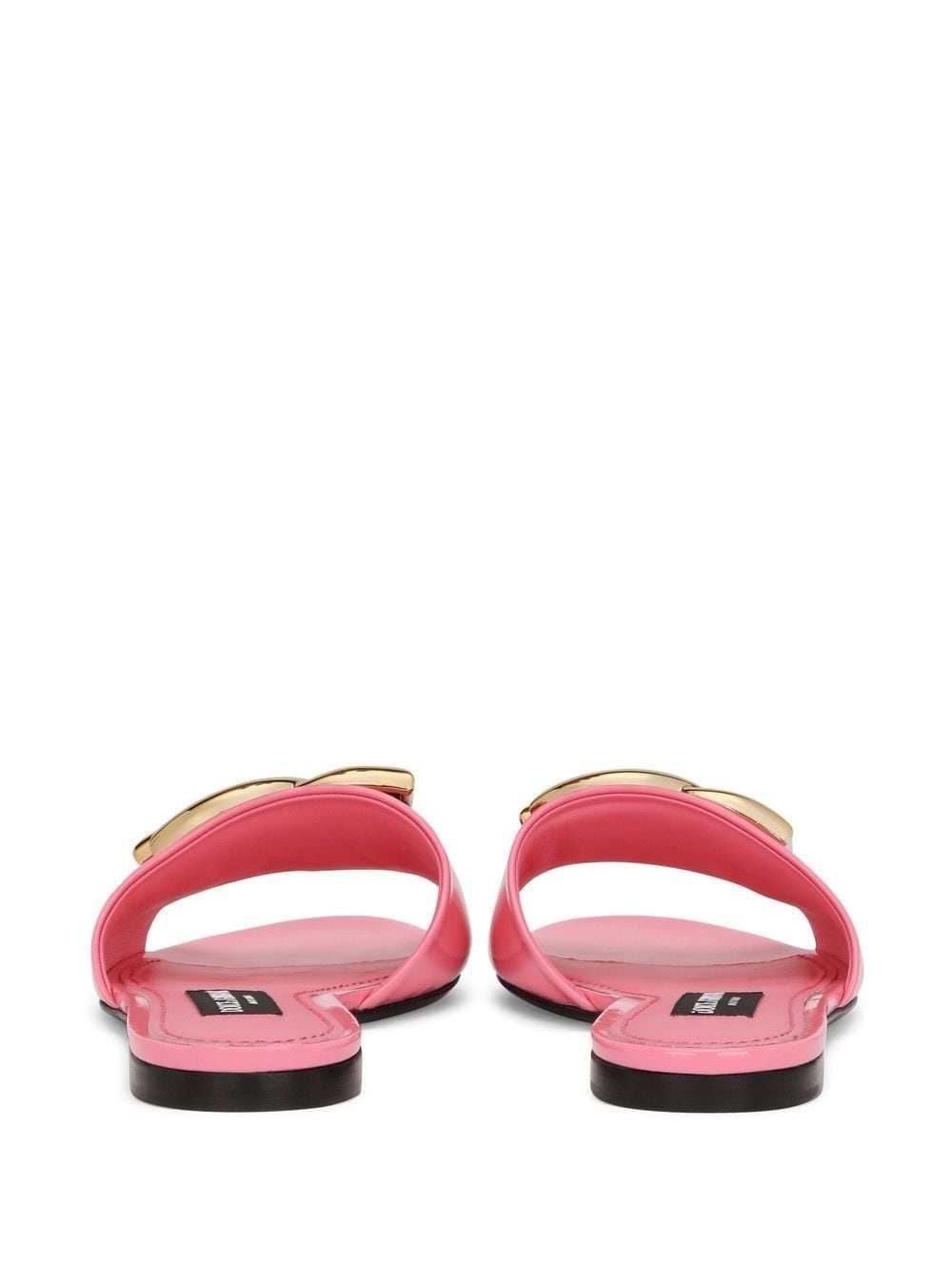 DG-logo patent leather sandals - 3