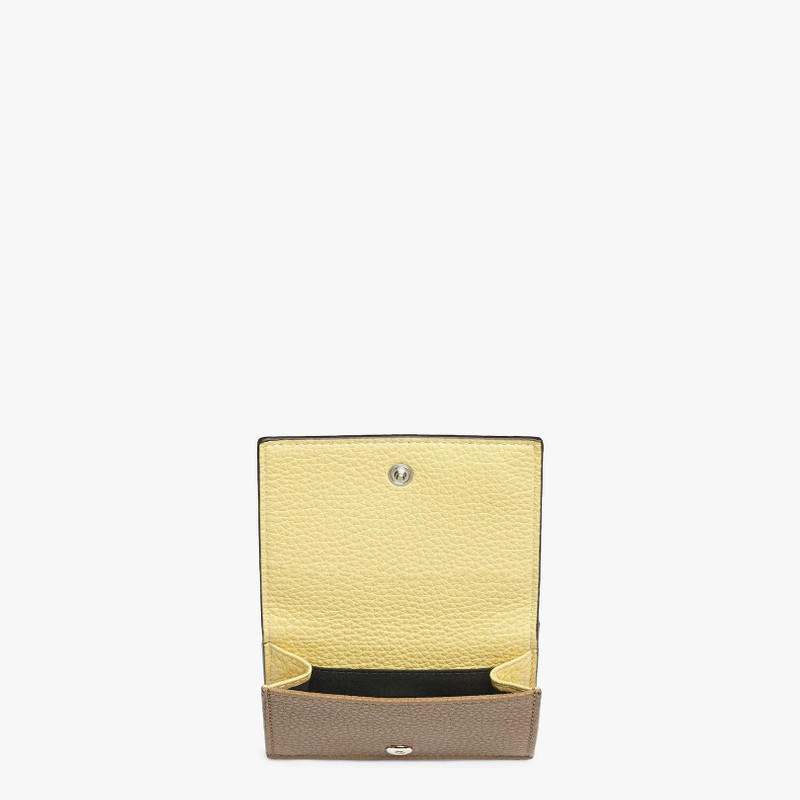 FENDI Two-tone leather tri-fold wallet outlook