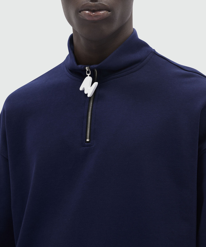 "TheMwave" blue jersey sweatshirt 5