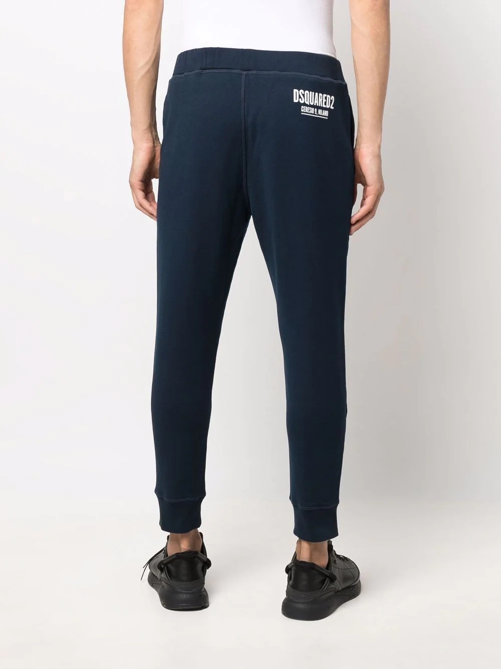 logo-print cotton sweatpants - 4