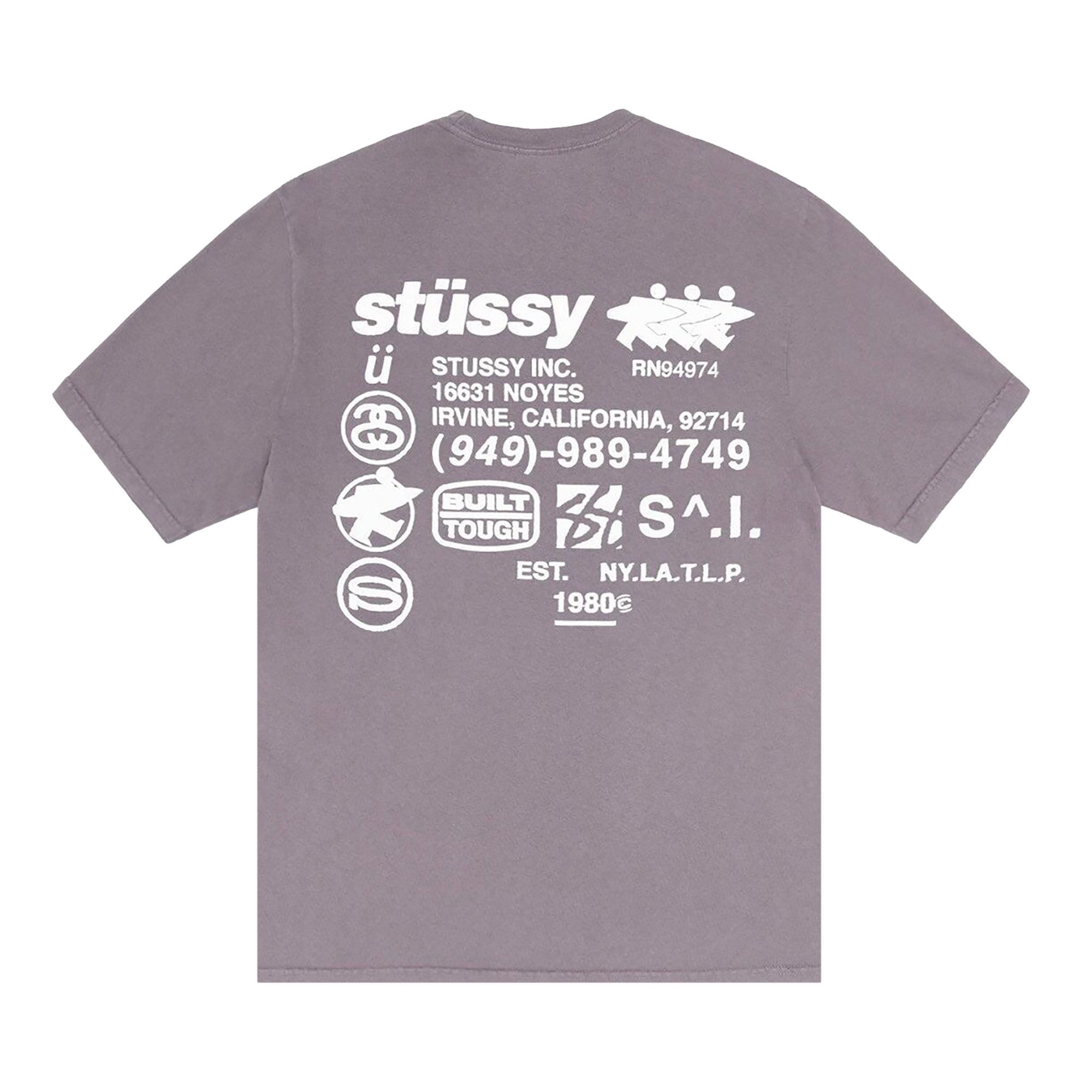 Stussy Pigment Dyed DNA Tee 'Shark' - 2