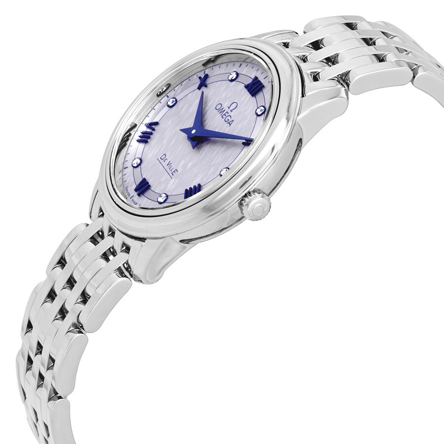 Omega De Ville Diamond Grey Dial Ladies Watch 424.10.27.60.56.002 - 2