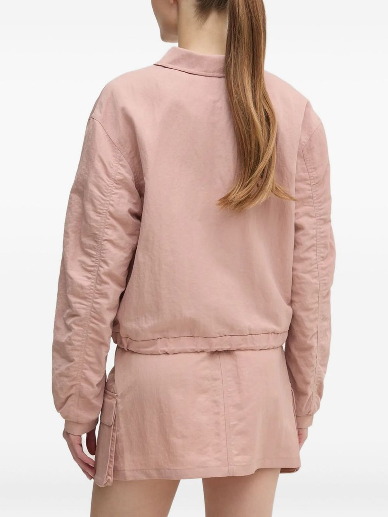 GUESS USA triangle-logo zip-up jacket outlook