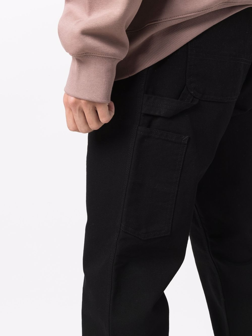 high-rise straight-leg trousers - 5