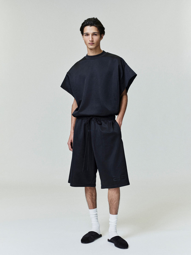 ESSENTIALS Satin Fleece 90's Muscle Tee outlook