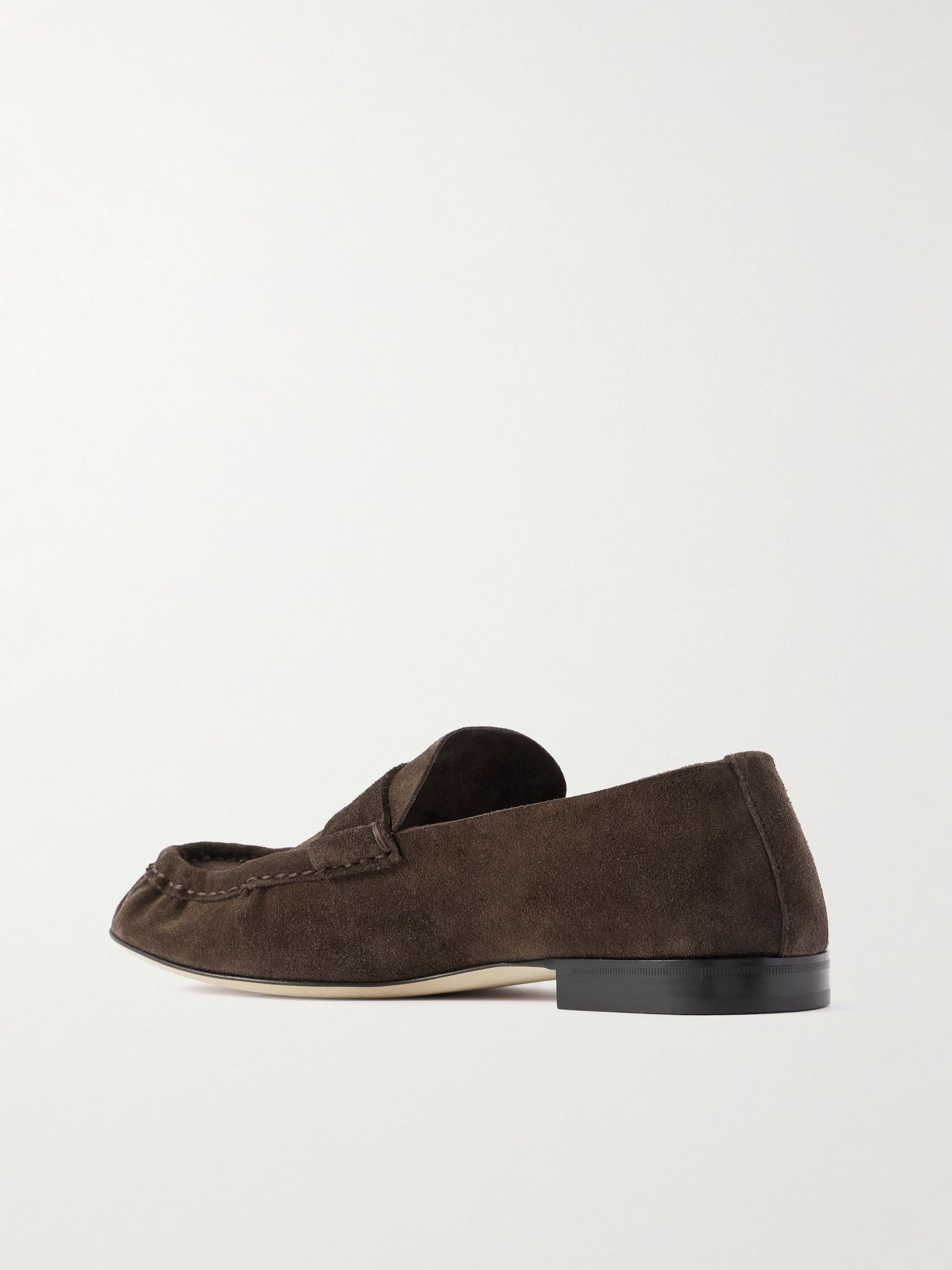 Suede Loafers Brown - 4