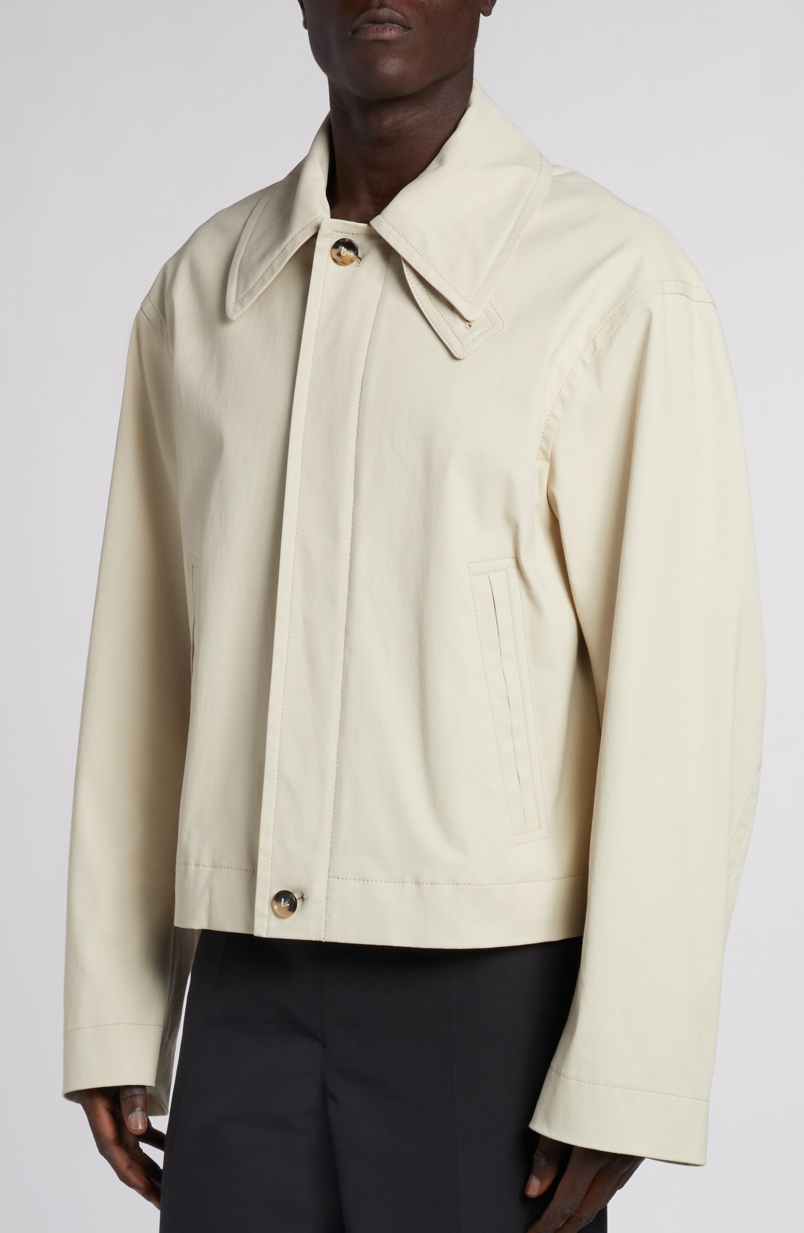 Regular Fit Stretch Cotton Jacket - 5