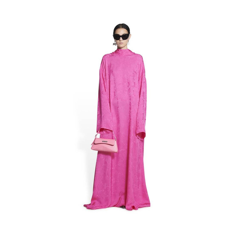 BALENCIAGA Women's Xx Small Flap Bag Crocodile Embossed in Pink outlook