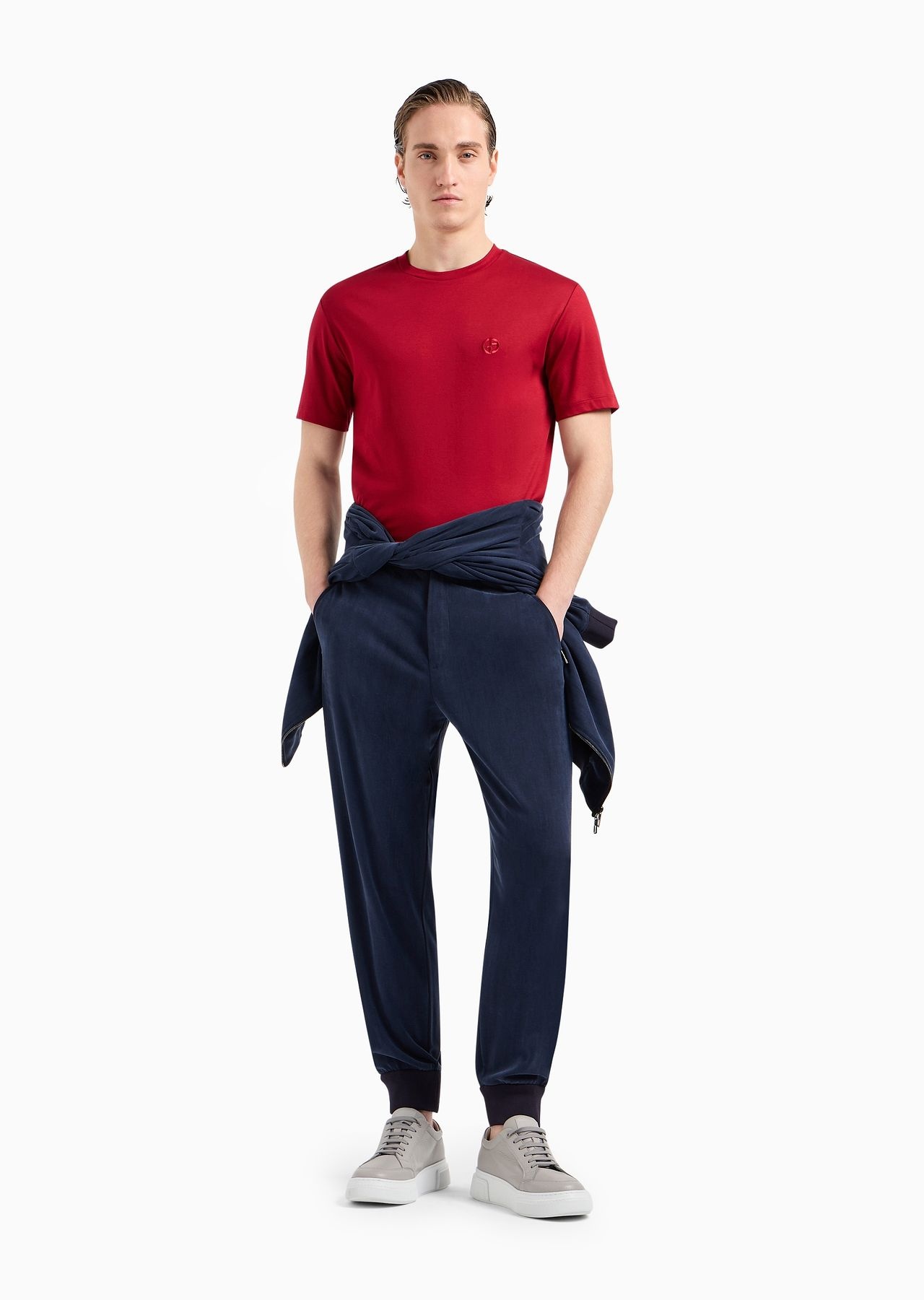 Cotton-interlock T-shirt with embroidered logo - 7