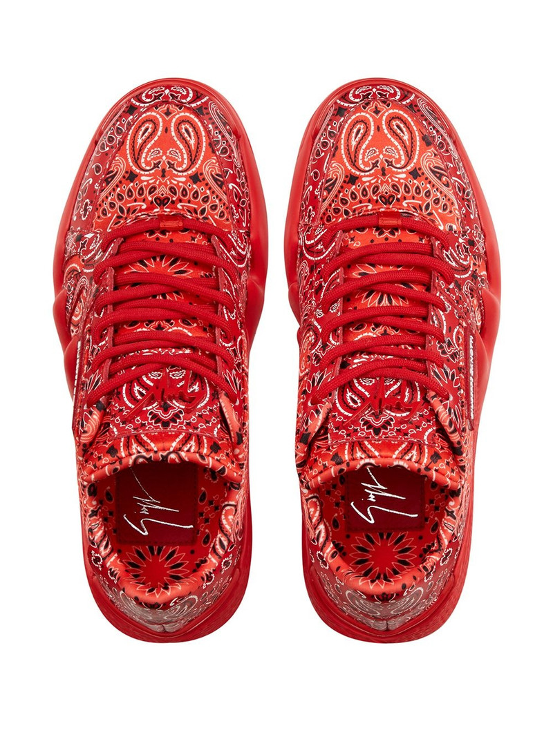 paisley print sneakers 4