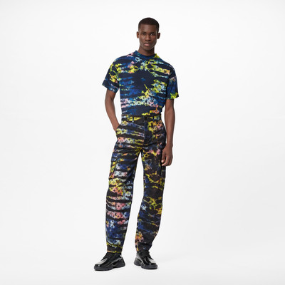 Louis Vuitton Printed Monogram Tie-Dye Cargo Denim Pant outlook