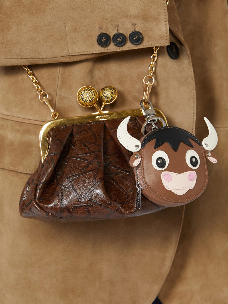 SETA Leather keyring - TOBACCO 5