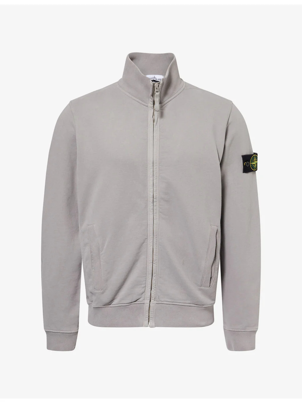 Compass-Badge Brushed Cotton-Jersey Jacket - 1