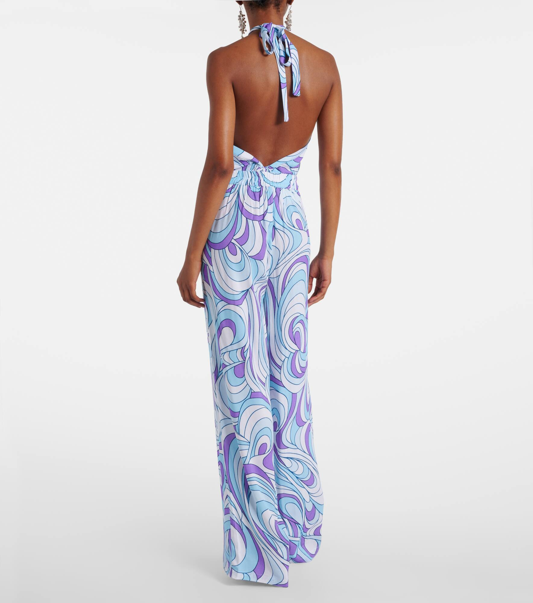 Olivia printed wide-leg pants - 3