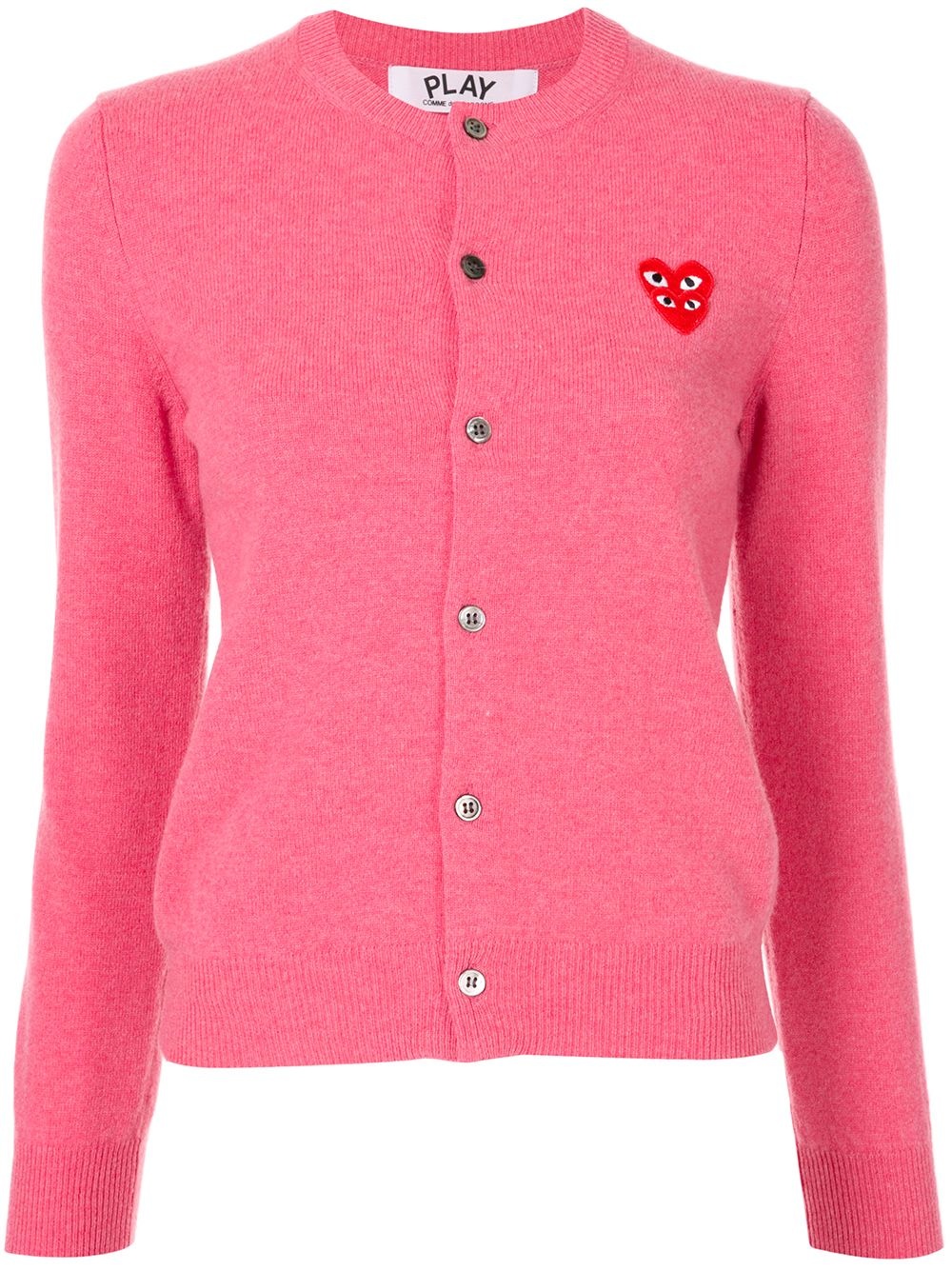 logo-embellished cardigan - 1