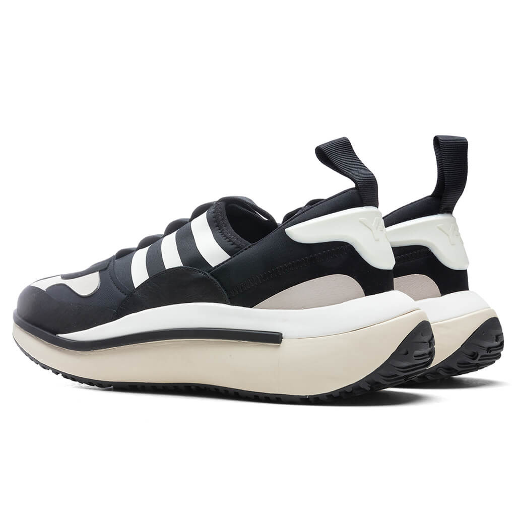 Y-3 QISAN COZY - BLACK/CORE WHITE/CHALK PEARL - 3
