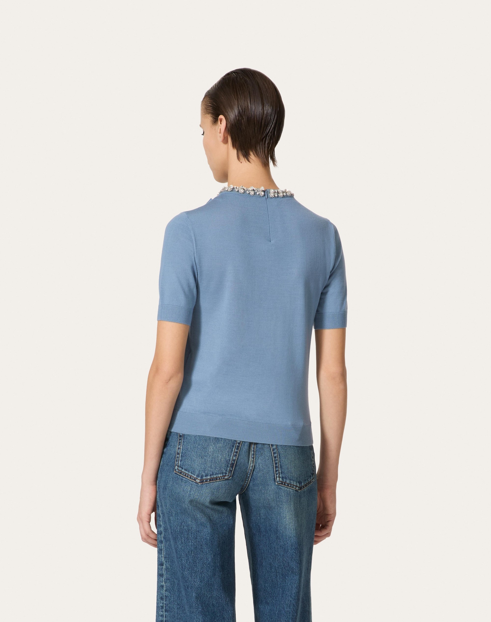 EMBROIDERED WOOL SWEATER - 4