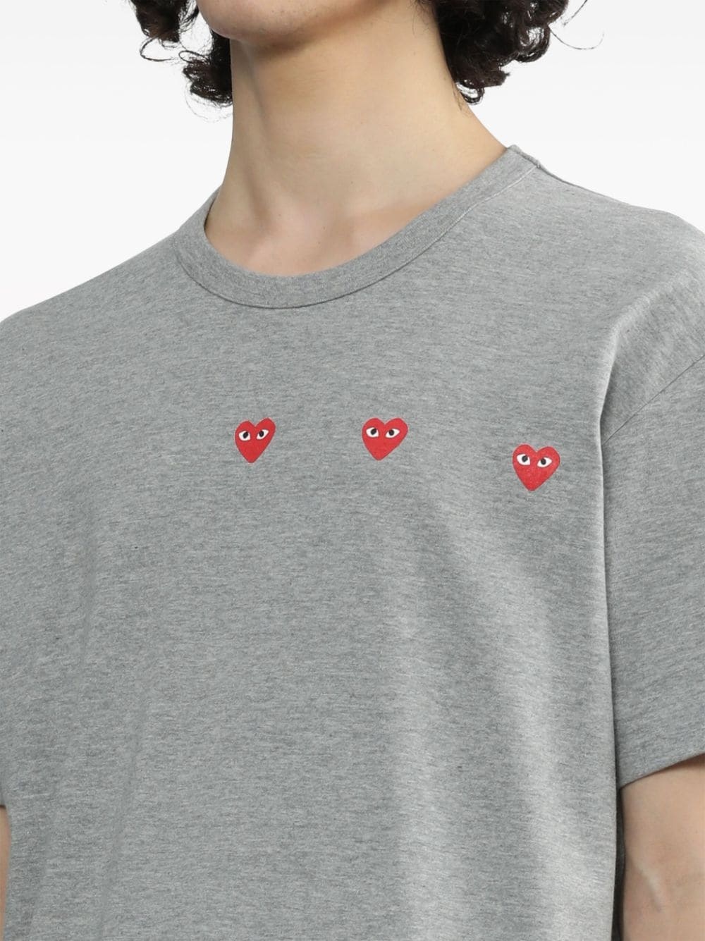 Triple Hearts cotton T-shirt - 6