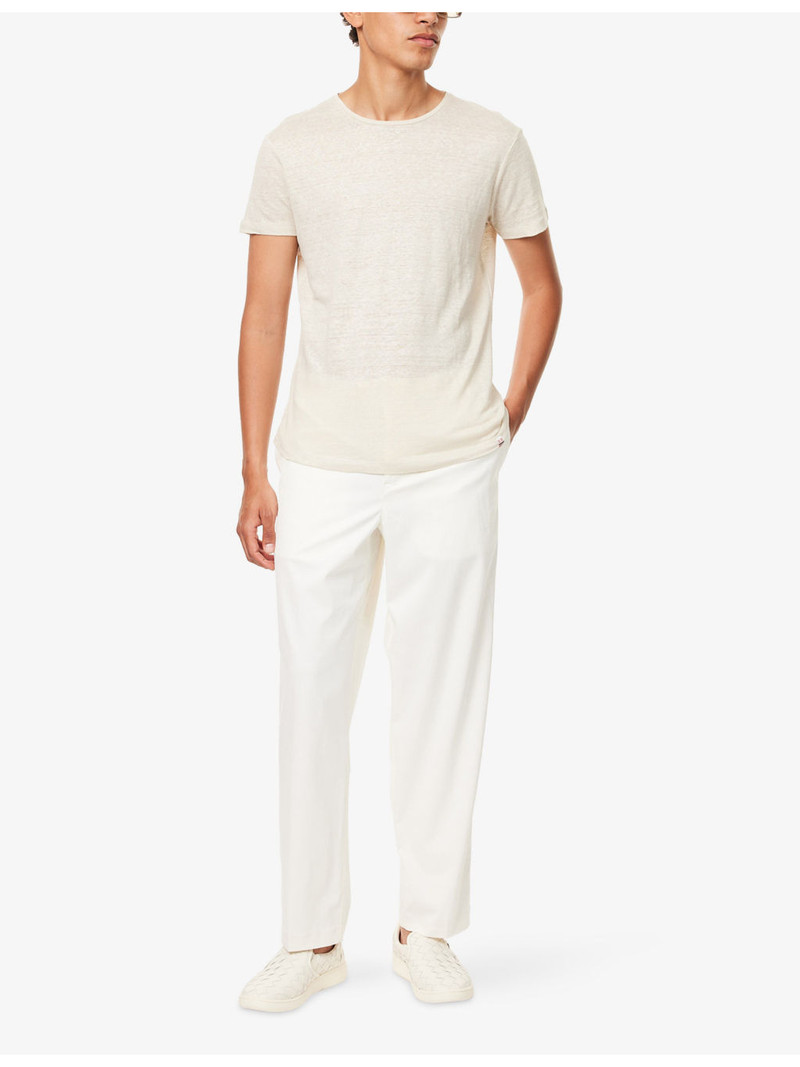ORLEBAR BROWN OB-T Crewneck Linen-Jersey T-Shirt outlook