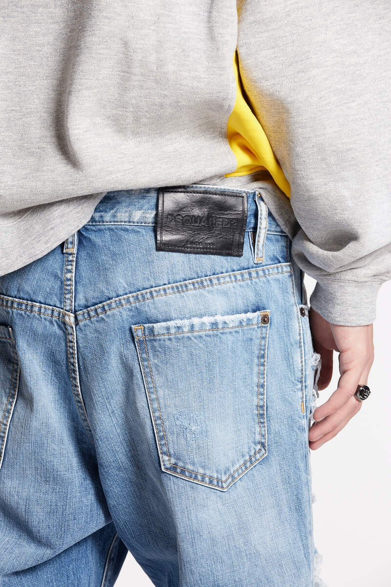 LIGHT SUPER RIPPED WASH ROADIE JEANS 4