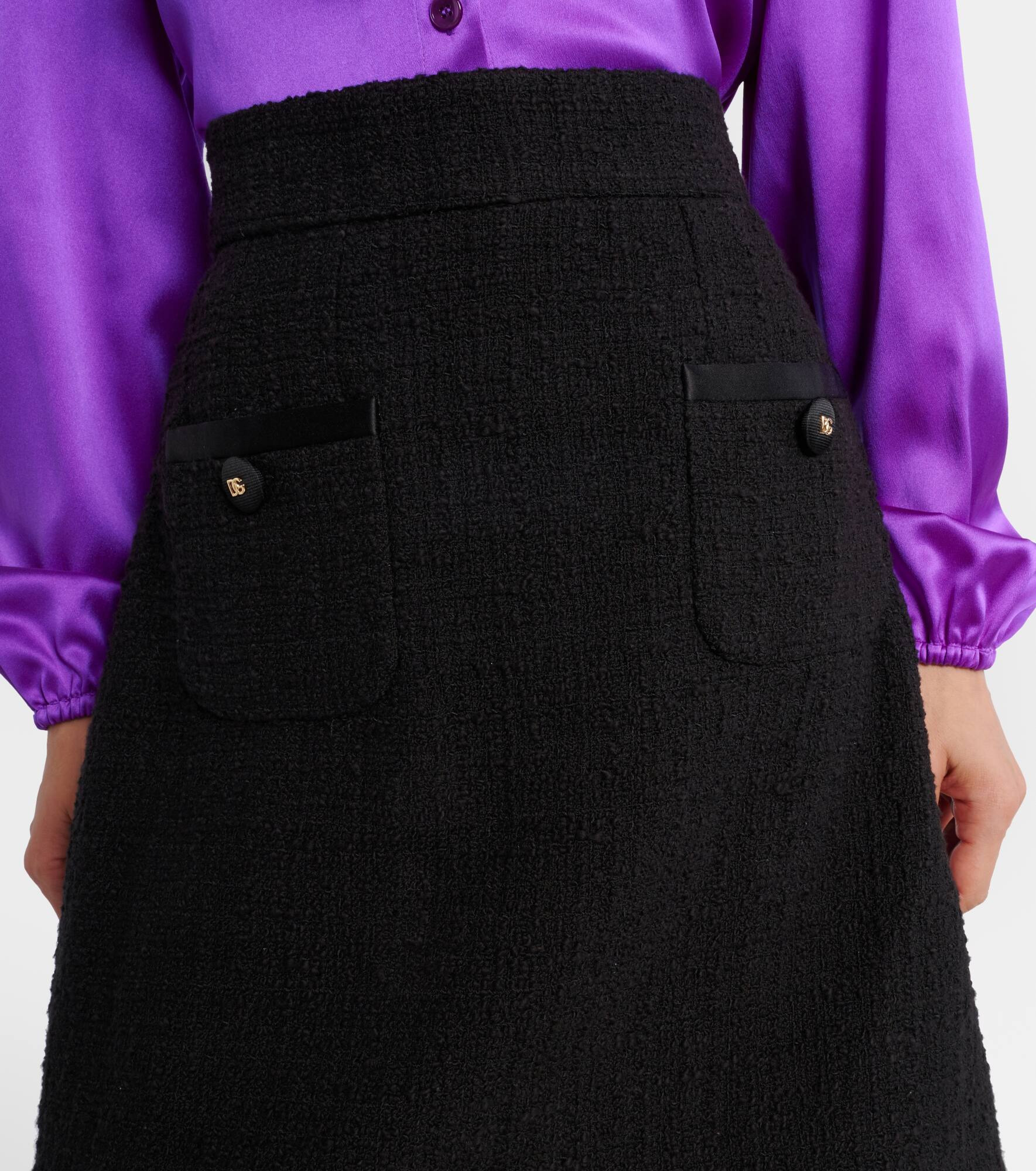 Cotton-blend miniskirt - 4