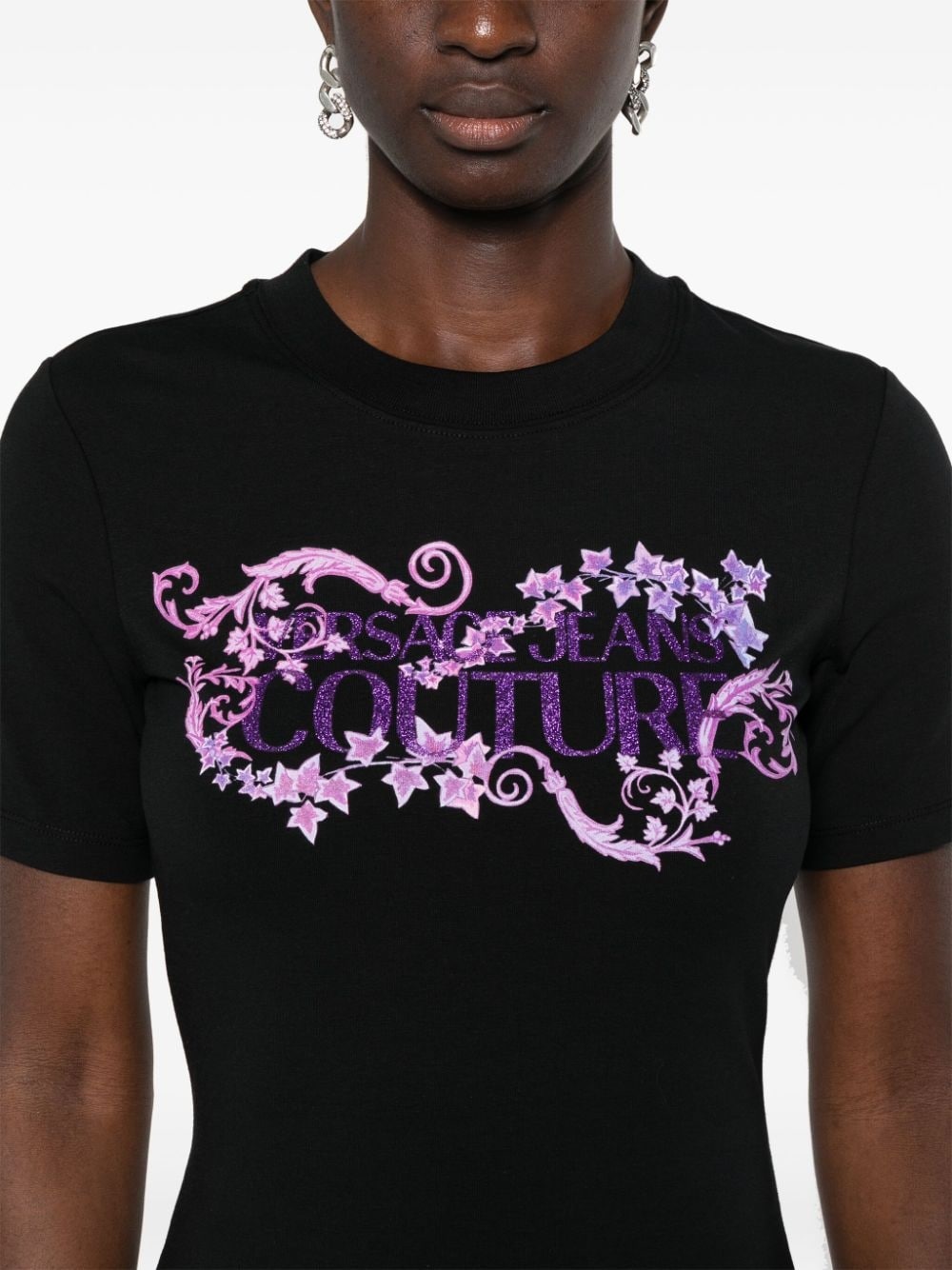 logo-print T-shirt dress - 5