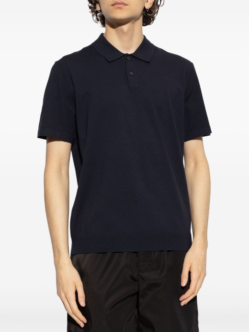 fine-knit polo shirt - 3