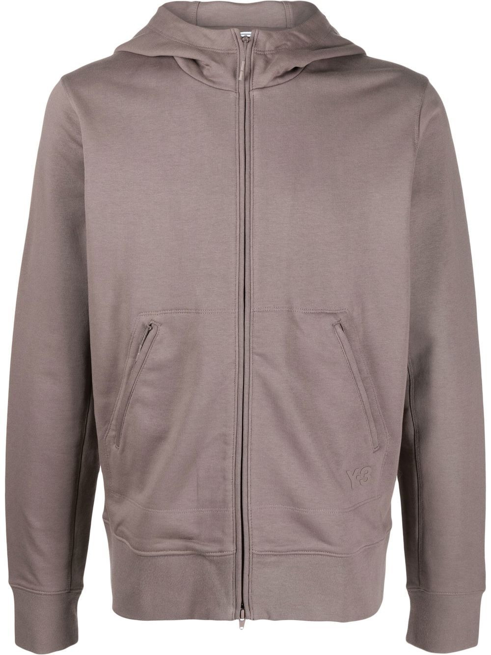 zip-up cotton hoodie - 1