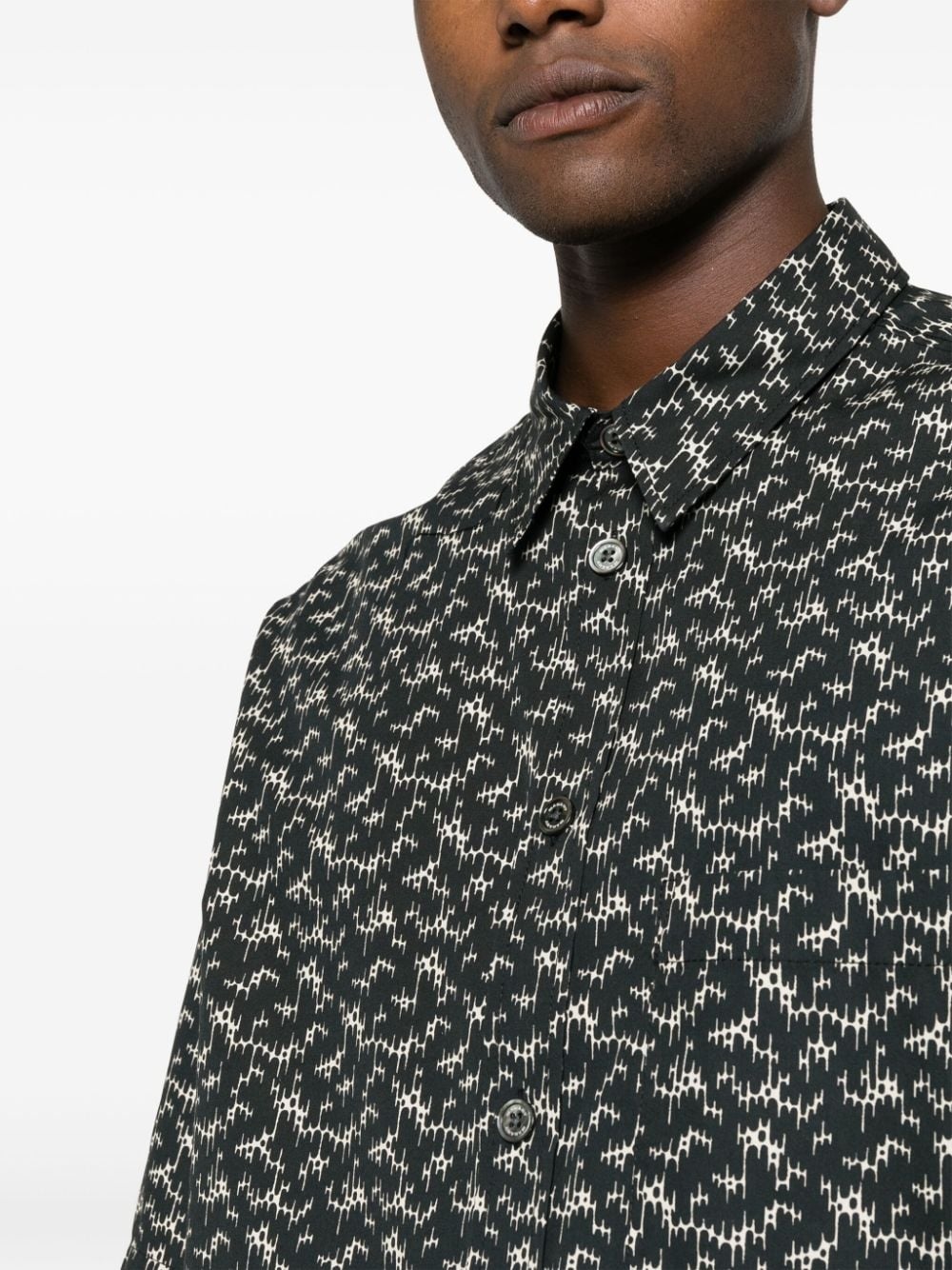 Labilio graphic-print cotton shirt - 5