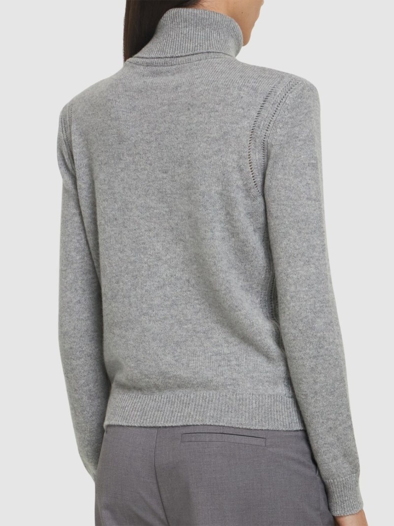 Cashmere knit turtleneck sweater - 3