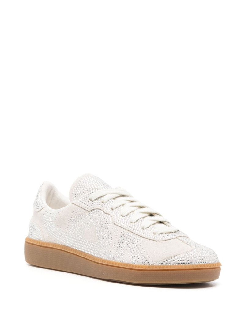 maje rhinestone -embellished sneakers outlook