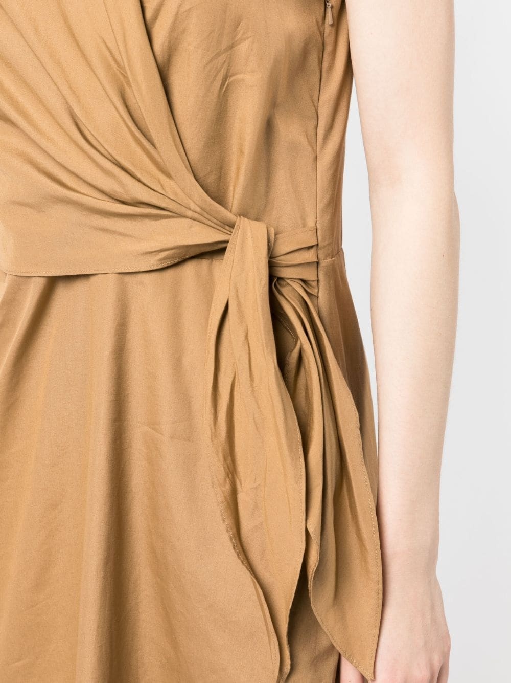 sleeveless cotton shirt dress - 5