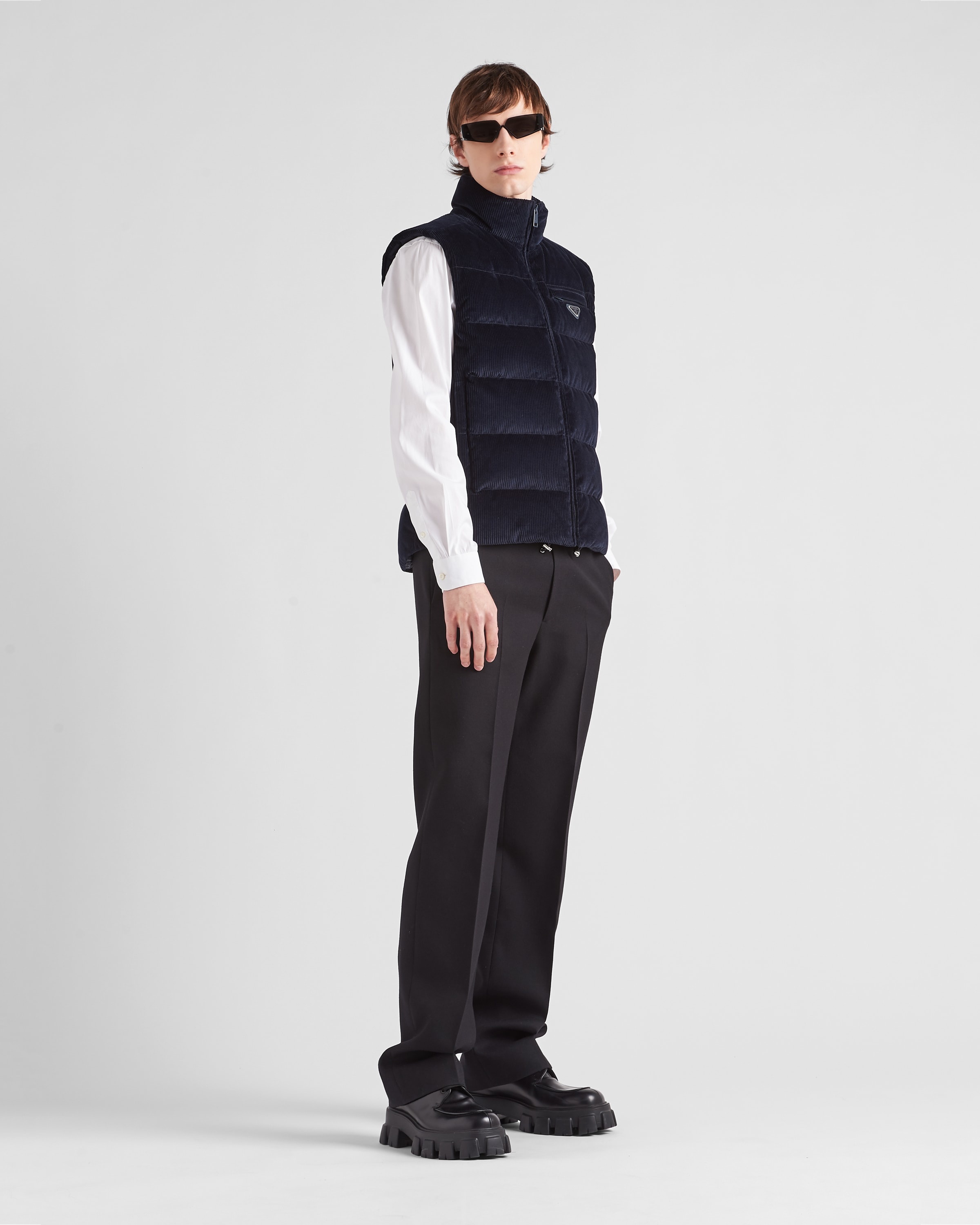 Corduroy down vest - 2