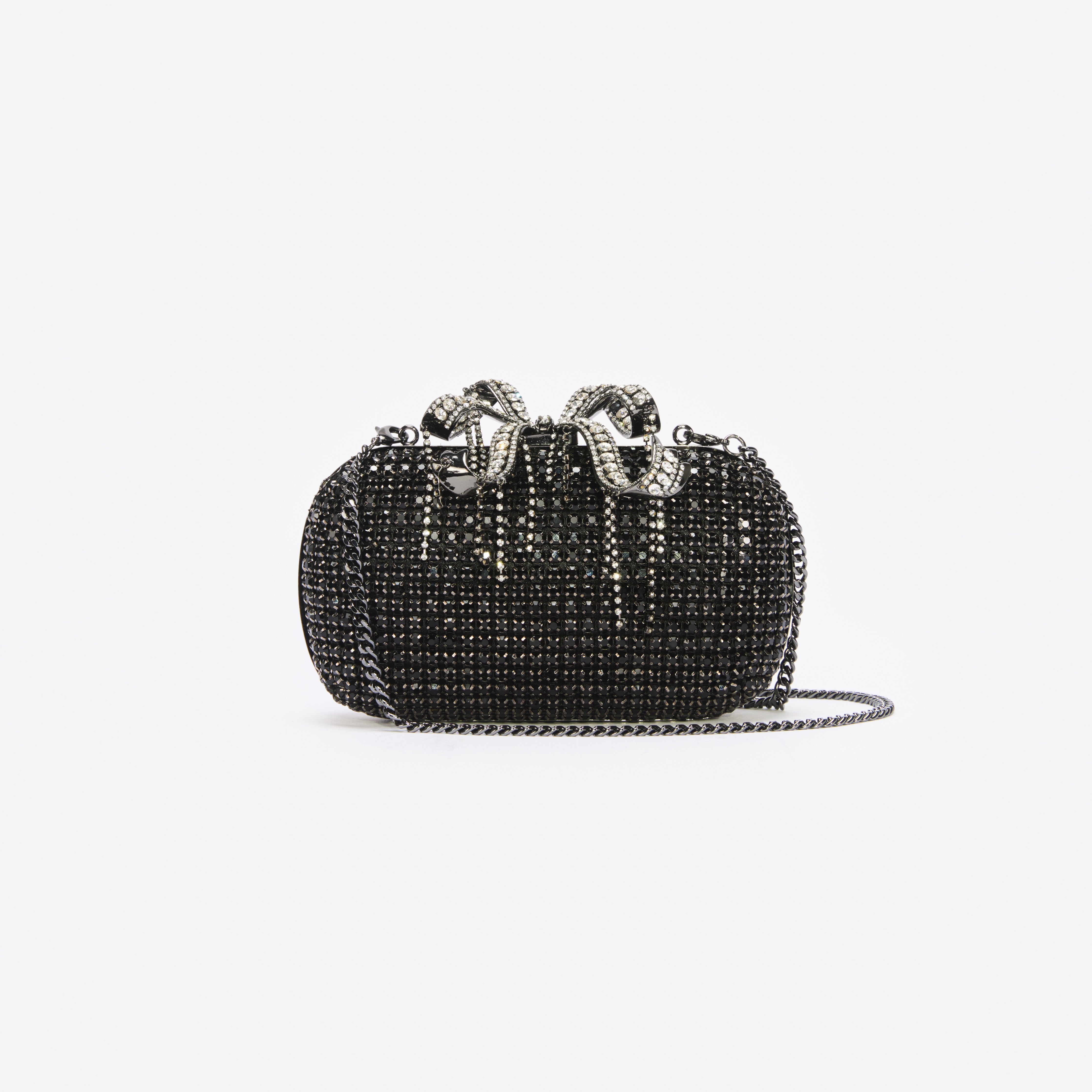 Black Chainmail Clutch Bag - 4