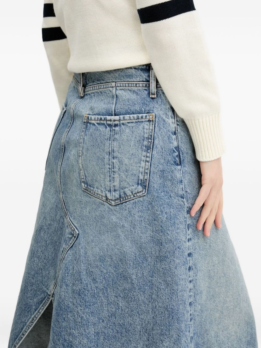 A-line denim skirt - 3